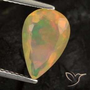 9,17 ctw natürlicher Mehrfarbig Opal, Birnenform, Transparent