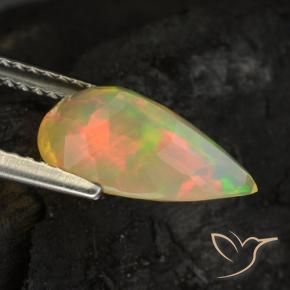 9,17 ctw natürlicher Mehrfarbig Opal, Birnenform, Transparent