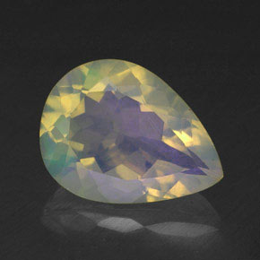 1,87 ctw natürlicher mehrfarbiger Opal, Birnenform, Transparent