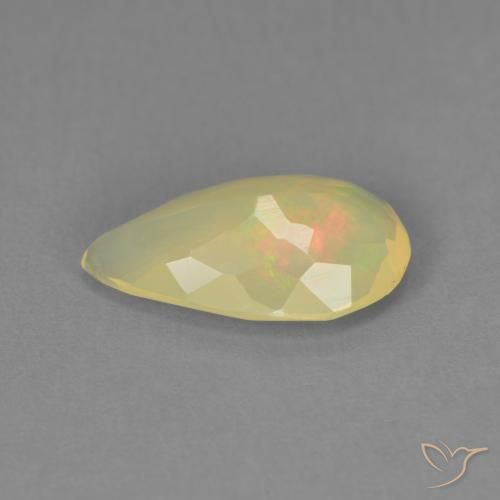 9,17 ctw natürlicher Mehrfarbig Opal, Birnenform, Transparent