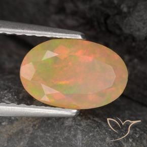 9,17 ctw natürlicher Mehrfarbig Opal, Oval, Lichtdurchlässig
