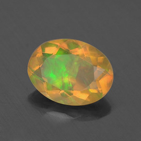 0,74 ctw natürlicher mehrfarbiger Opal, Transparent, Transparent / Lichtdurchlässig