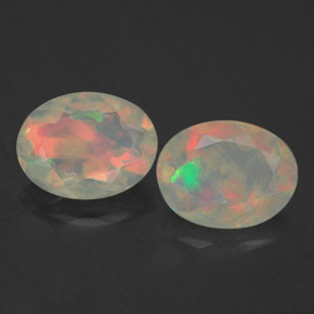  ct natürliche mehrfarbiger Opal-Edelsteine, Transparent, Transparent / Lichtdurchlässig