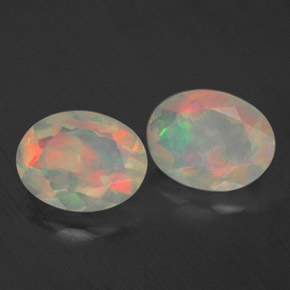  ct natürliche mehrfarbiger Opal-Edelsteine, Transparent, Transparent / Lichtdurchlässig