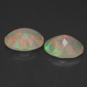  ct natürliche mehrfarbiger Opal-Edelsteine, Transparent, Transparent / Lichtdurchlässig