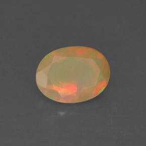 0,69 ctw natürlicher mehrfarbiger Opal, Transparent, Transparent / Lichtdurchlässig