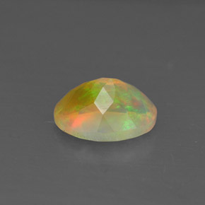 0,81 ctw natürlicher mehrfarbiger Opal, Transparent, Transparent / Lichtdurchlässig