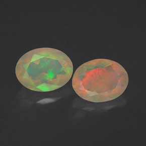  ct natürliche mehrfarbiger Opal-Edelsteine, Transparent, Transparent / Lichtdurchlässig