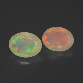  ct natürliche mehrfarbiger Opal-Edelsteine, Transparent, Transparent / Lichtdurchlässig