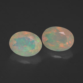  ct natürliche mehrfarbiger Opal-Edelsteine, Transparent, Transparent / Lichtdurchlässig