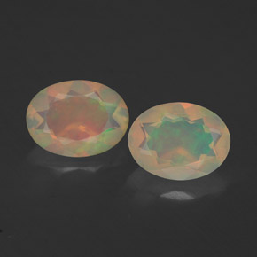  ct natürliche mehrfarbiger Opal-Edelsteine, Transparent, Transparent / Lichtdurchlässig