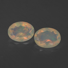  ct natürliche mehrfarbiger Opal-Edelsteine, Transparent, Transparent / Lichtdurchlässig