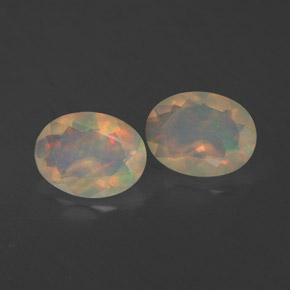  ct natürliche mehrfarbiger Opal-Edelsteine, Transparent, Transparent / Lichtdurchlässig