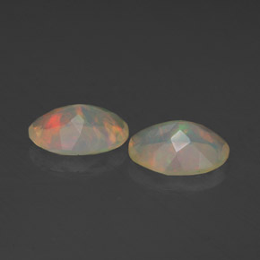  ct natürliche mehrfarbiger Opal-Edelsteine, Transparent, Transparent / Lichtdurchlässig