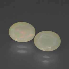  ct natürliche mehrfarbiger Opal-Edelsteine, Oval Schliff, Lichtdurchlässig
