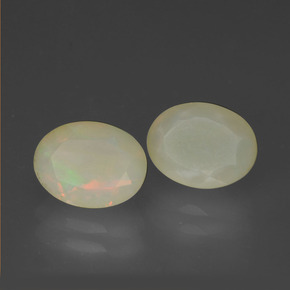  ct natürliche mehrfarbiger Opal-Edelsteine, Oval Schliff, Lichtdurchlässig