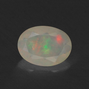 0,51 ctw natürlicher mehrfarbiger Opal, Transparent, Transparent / Lichtdurchlässig