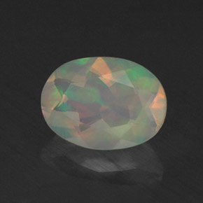 0,76 ctw natürlicher mehrfarbiger Opal, Transparent, Transparent / Lichtdurchlässig