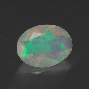 0,66 ctw natürlicher mehrfarbiger Opal, Transparent, Transparent / Lichtdurchlässig