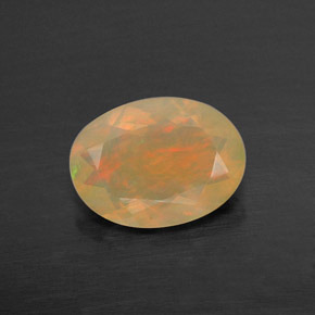 0,67 ctw natürlicher mehrfarbiger Opal, Transparent, Transparent / Lichtdurchlässig