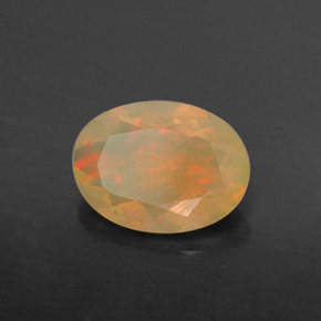 0,67 ctw natürlicher mehrfarbiger Opal, Transparent, Transparent / Lichtdurchlässig