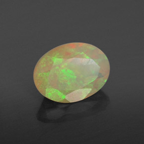 0,82 ctw natürlicher mehrfarbiger Opal, Transparent, Transparent / Lichtdurchlässig