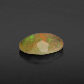 0,61 ctw natürlicher mehrfarbiger Opal, Transparent, Transparent / Lichtdurchlässig