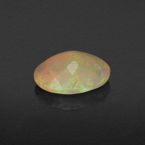 0,72 ctw natürlicher mehrfarbiger Opal, Transparent, Transparent / Lichtdurchlässig