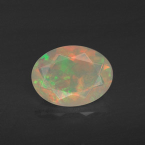 0,78 ctw natürlicher mehrfarbiger Opal, Transparent, Transparent / Lichtdurchlässig