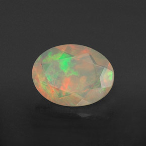 0,78 ctw natürlicher mehrfarbiger Opal, Transparent, Transparent / Lichtdurchlässig