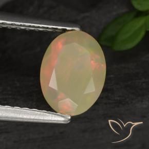 9,17 ctw natürlicher Mehrfarbig Opal, Oval, Lichtdurchlässig
