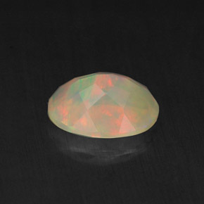 0,85 ctw natürlicher mehrfarbiger Opal, Transparent, Transparent / Lichtdurchlässig