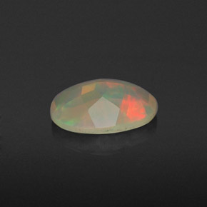 0,69 ctw natürlicher mehrfarbiger Opal, Transparent, Transparent / Lichtdurchlässig
