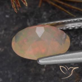 9,17 ctw natürlicher Mehrfarbig Opal, Oval, Transparent