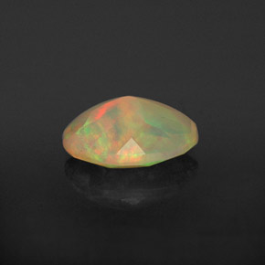 0,73 ctw natürlicher mehrfarbiger Opal, Transparent, Transparent / Lichtdurchlässig