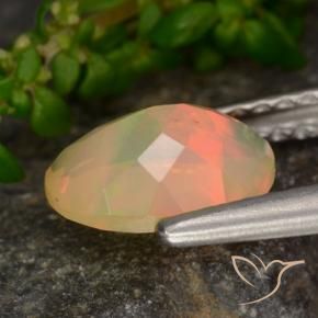 9,17 ctw natürlicher Mehrfarbig Opal, Oval, Transparent