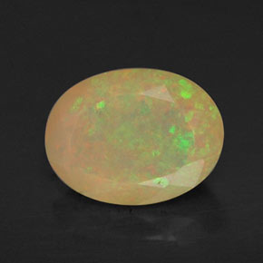 0,87 ctw natürlicher mehrfarbiger Opal, Transparent, Transparent / Lichtdurchlässig