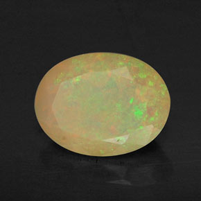 0,87 ctw natürlicher mehrfarbiger Opal, Transparent, Transparent / Lichtdurchlässig