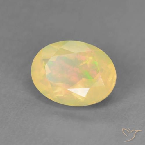9,17 ctw natürlicher Mehrfarbig Opal, Oval, Transparent
