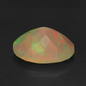 1,09 ctw natürlicher mehrfarbiger Opal, Oval Schliff, Lichtdurchlässig
