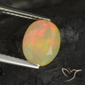9,17 ctw natürlicher Mehrfarbig Opal, Oval, Lichtdurchlässig
