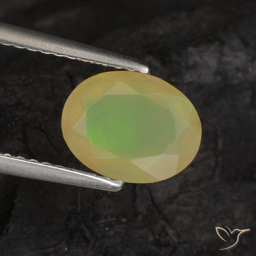 1.08ct Natürlicher Mehrfarbig Opal, Oval, Lichtdurchlässig