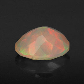 1,18 ctw natürlicher mehrfarbiger Opal, Transparent, Transparent / Lichtdurchlässig