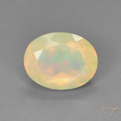 1.25ct Natürlicher Mehrfarbig Opal, Oval, Lichtdurchlässig, Photo A