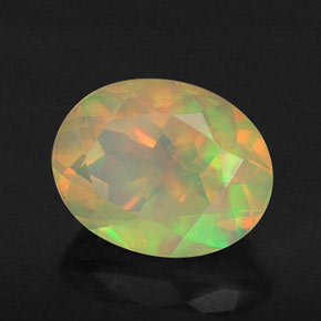 1,43 ctw natürlicher mehrfarbiger Opal, Transparent, Transparent / Lichtdurchlässig