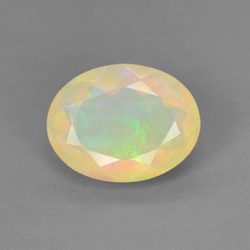 1,13 ctw natürlicher mehrfarbiger Opal, Oval Schliff, Lichtdurchlässig