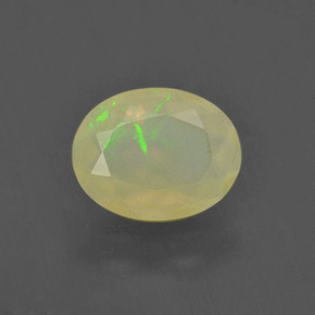 0,93 ctw natürlicher mehrfarbiger Opal, Oval Schliff, Lichtdurchlässig