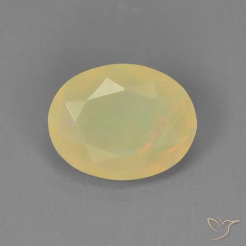 0.95ct Natürlicher Mehrfarbig Opal, Oval, Lichtdurchlässig