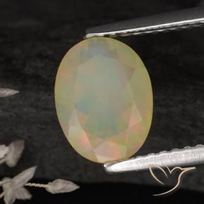9,17 ctw natürlicher Mehrfarbig Opal, Oval, Lichtdurchlässig