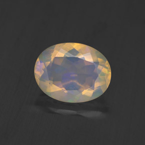 1,17 ctw natürlicher mehrfarbiger Opal, Transparent, Transparent / Lichtdurchlässig